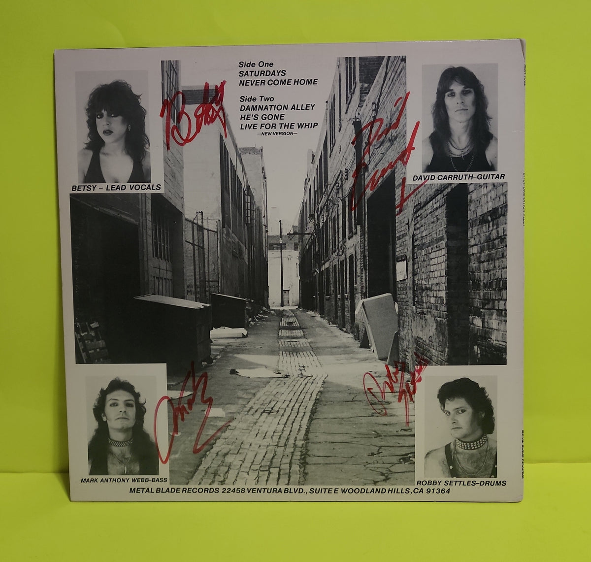 Bitch - Damnation Alley - 1982 - MMP 004 Used - NM - Vinyl
