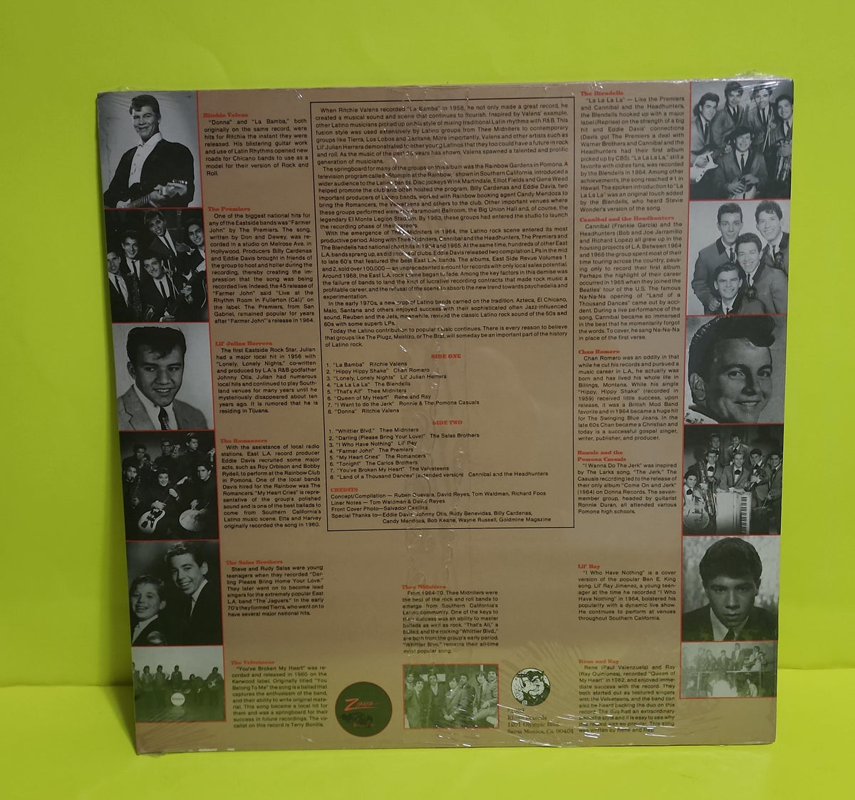Various  - The History Of Latino Rock Vol.1 1956-1965 - 1983 - RNLP 061 New - Sealed - Vinyl