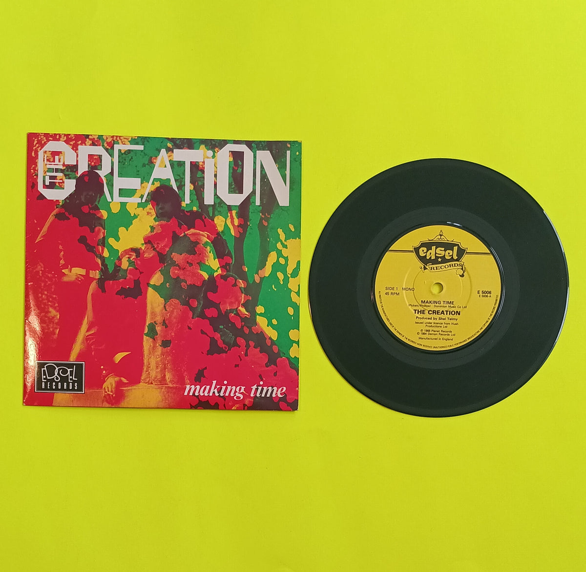 The Creation - Making Time / Uncle Bert - 1984 - E5006 Used - VG++ - 7" Vinyl