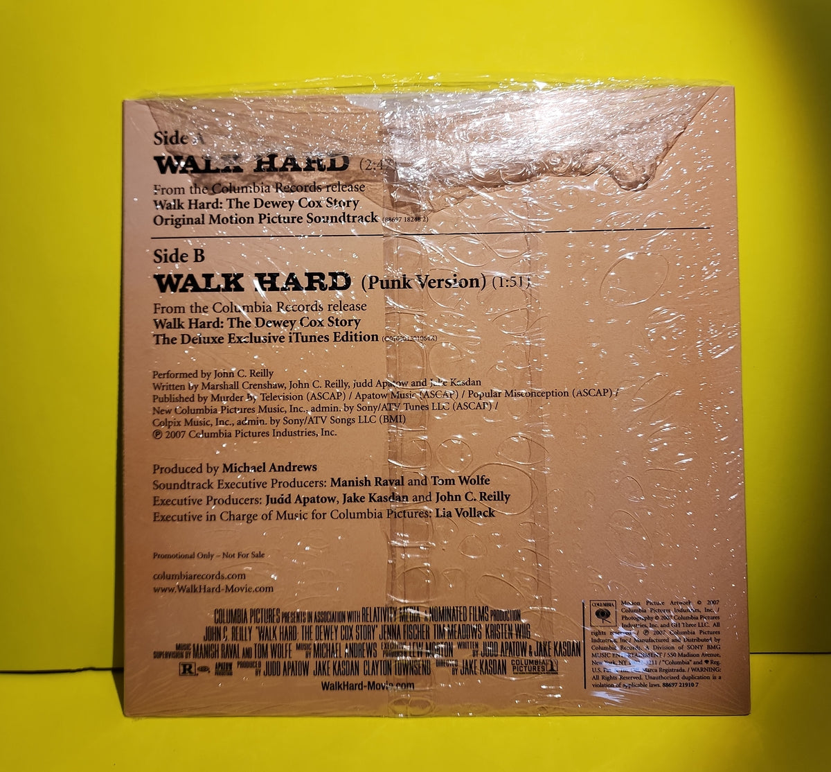 Dewey Cox - 7" Promo Limited Edition Walk Hard - 2007 - CS7 72910 New - NM - Vinyl