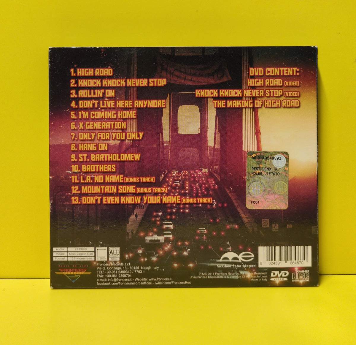 Night Ranger - High Road - 2014 - FR CDVD 648S Used - EX - CD/DVD Set - Deluxe Edition