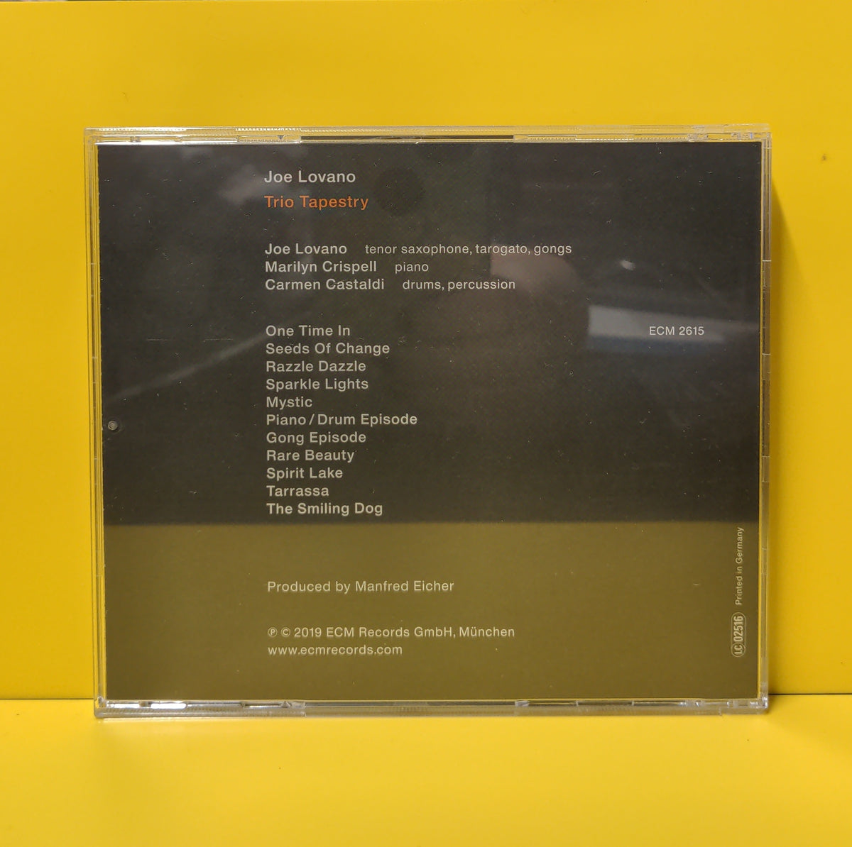 Joe Lovano, Trio Tapestry, Marilyn Crispell, Carmen Castaldi - Trio Tapestry - 2019 - ECM 2615 Used - EX - CDs
