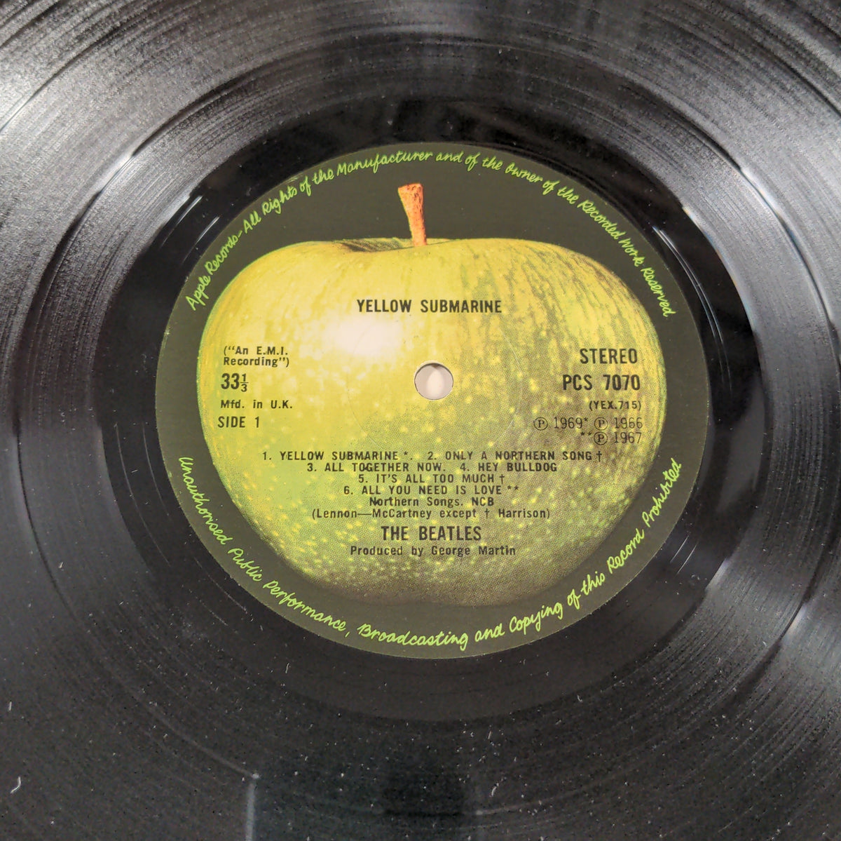 The Beatles  - Yellow Submarine  - 1973 - PCS 7070 Used - VG++ - Vinyl - UK - 3rd Press
