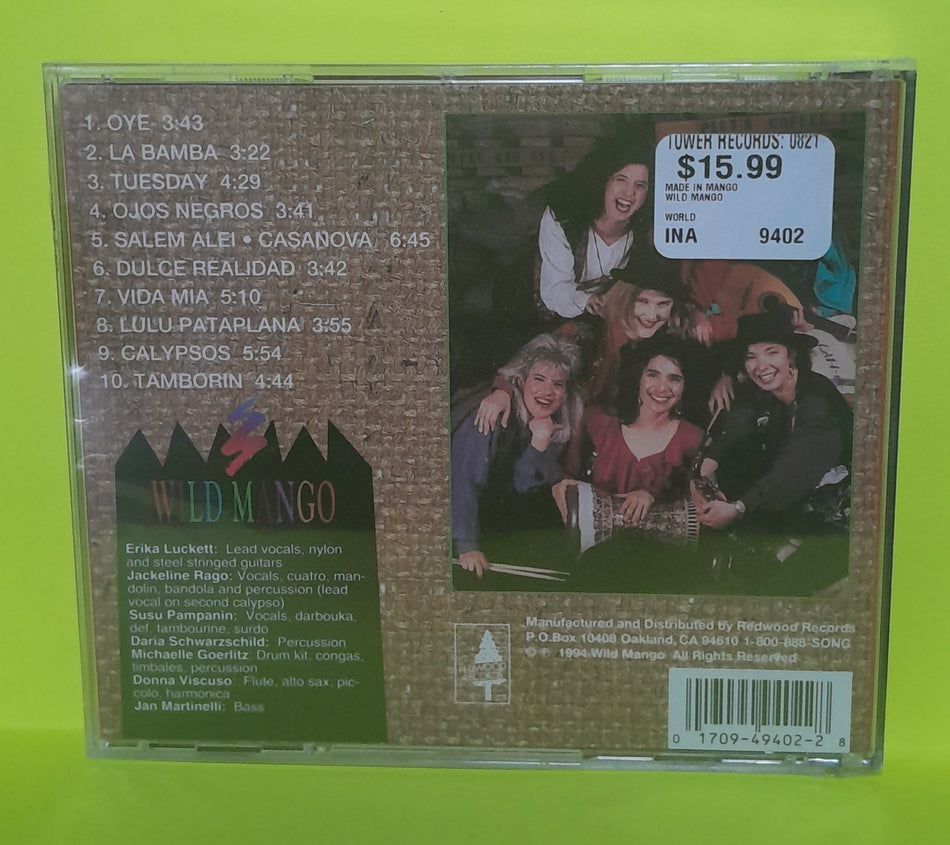 Wild Mango - Wild Mango Made in Mango - 1994 - RR9402CD New - Sealed - CDs