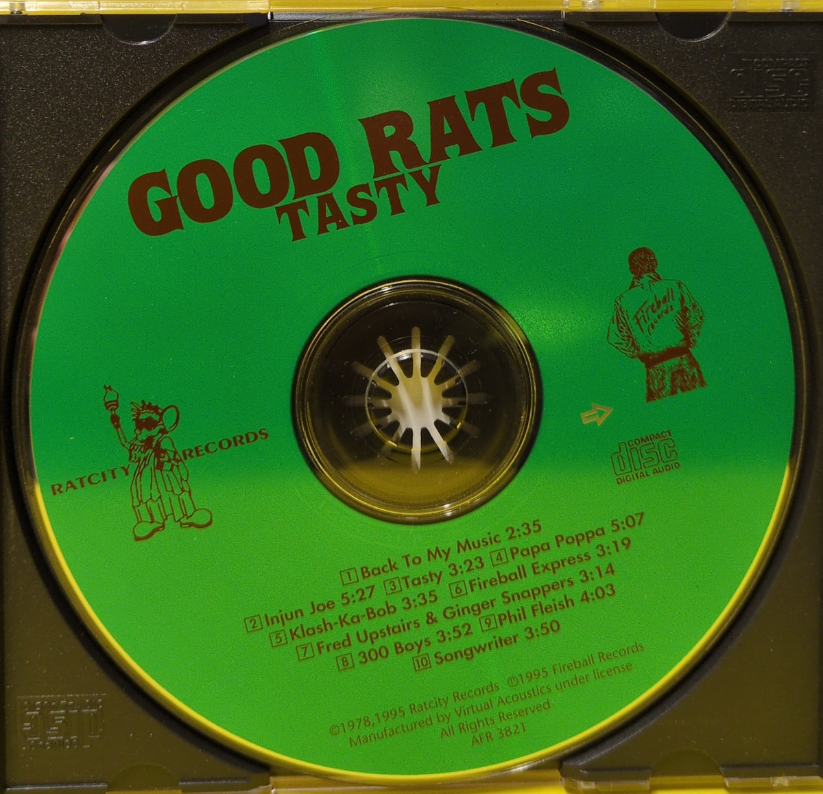 Good Rats - Tasty - 1995 - AFR 3821 Used - EX - CDs