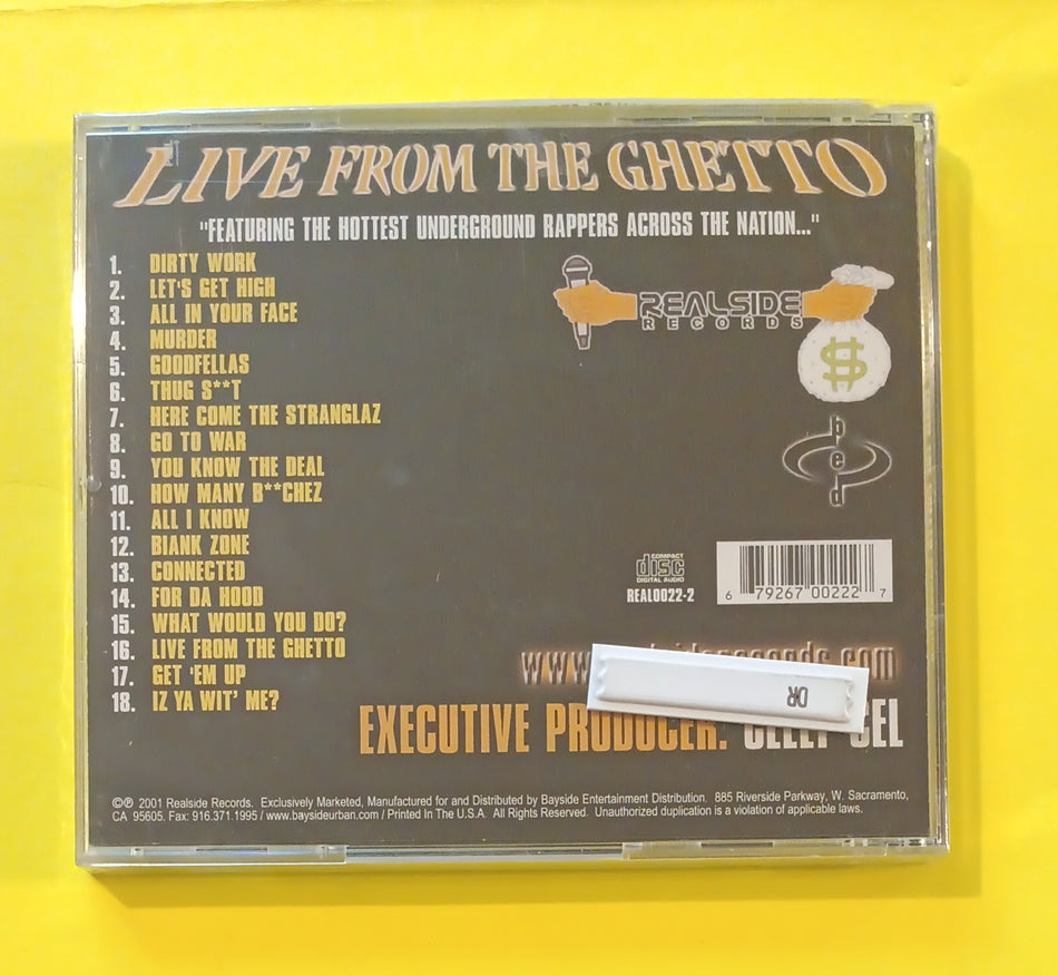 Celly Cel - Live From The Ghetto - 2001 - REAL0022-2 New - Sealed - CDs