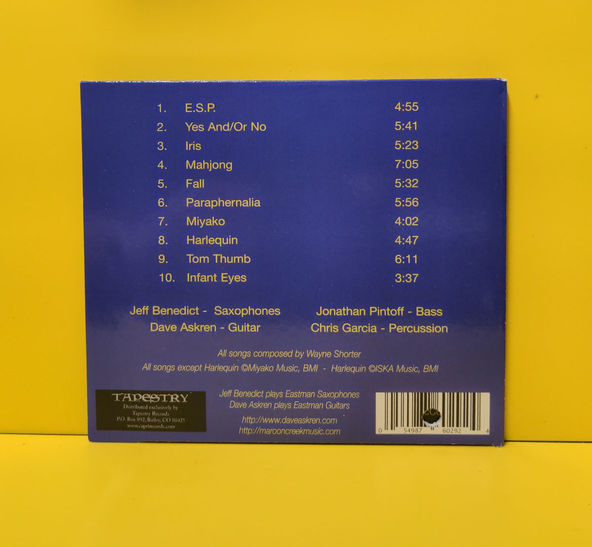 Dave Askren / Jeff Benedict - Paraphernalia - 2020 - 76029-2 Used - EX - CDs