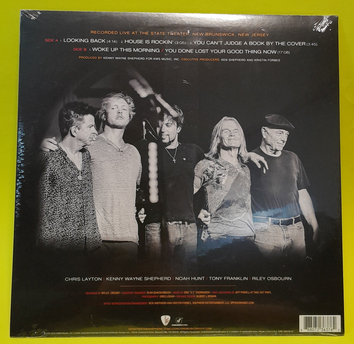 Kenny Wayne Shepherd Band - A Little Something From The Road - 2015 - CRE-36376-01 New - Sealed - Vinyl