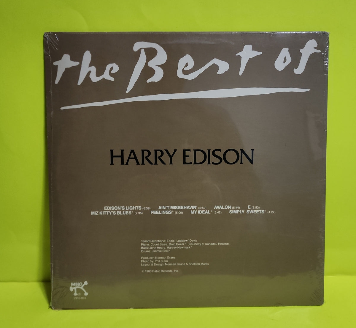 Harry Edison  - The Best Of Harry Edison  - 1980 - 2310-847 New - Sealed - Vinyl