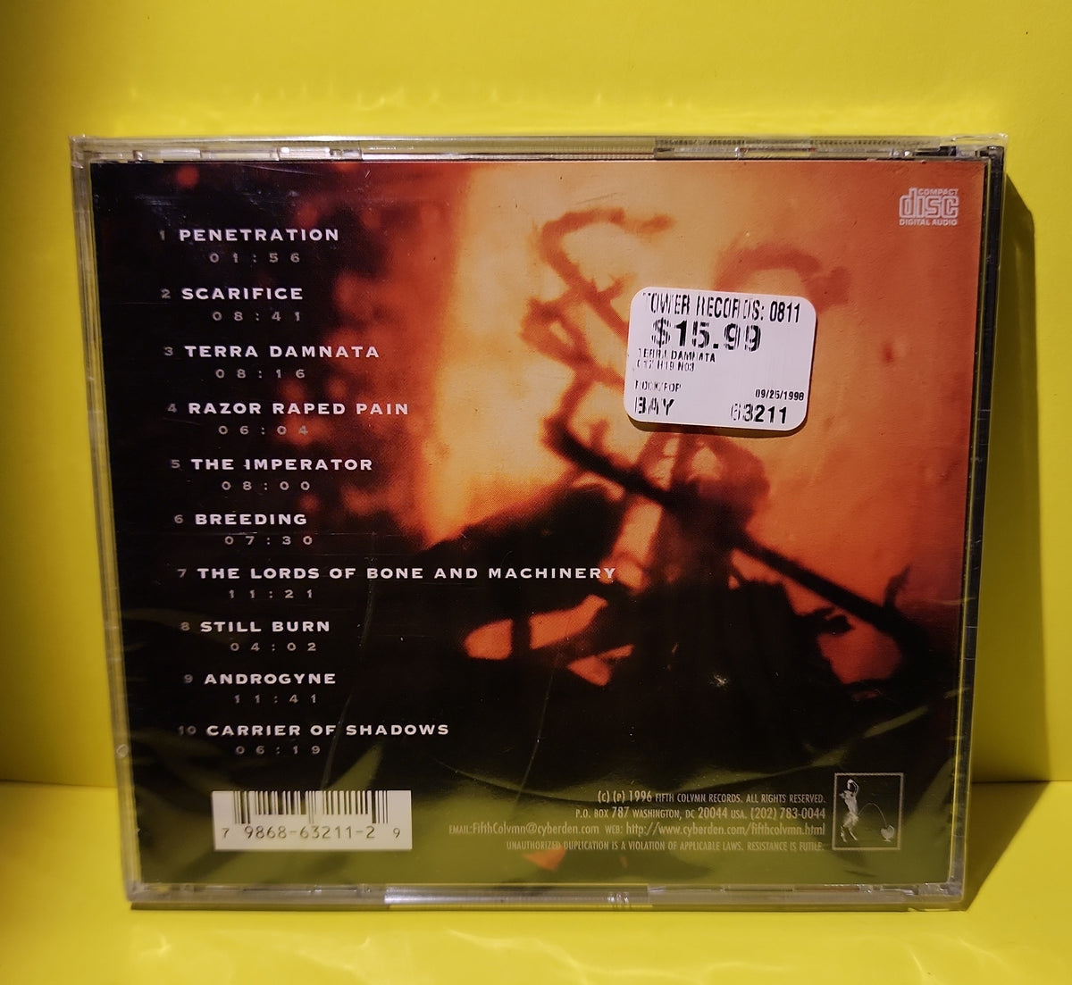 C17H19NO3 - Terra Damnata - 1996 - 9868-63211-2 New - Sealed - CDs