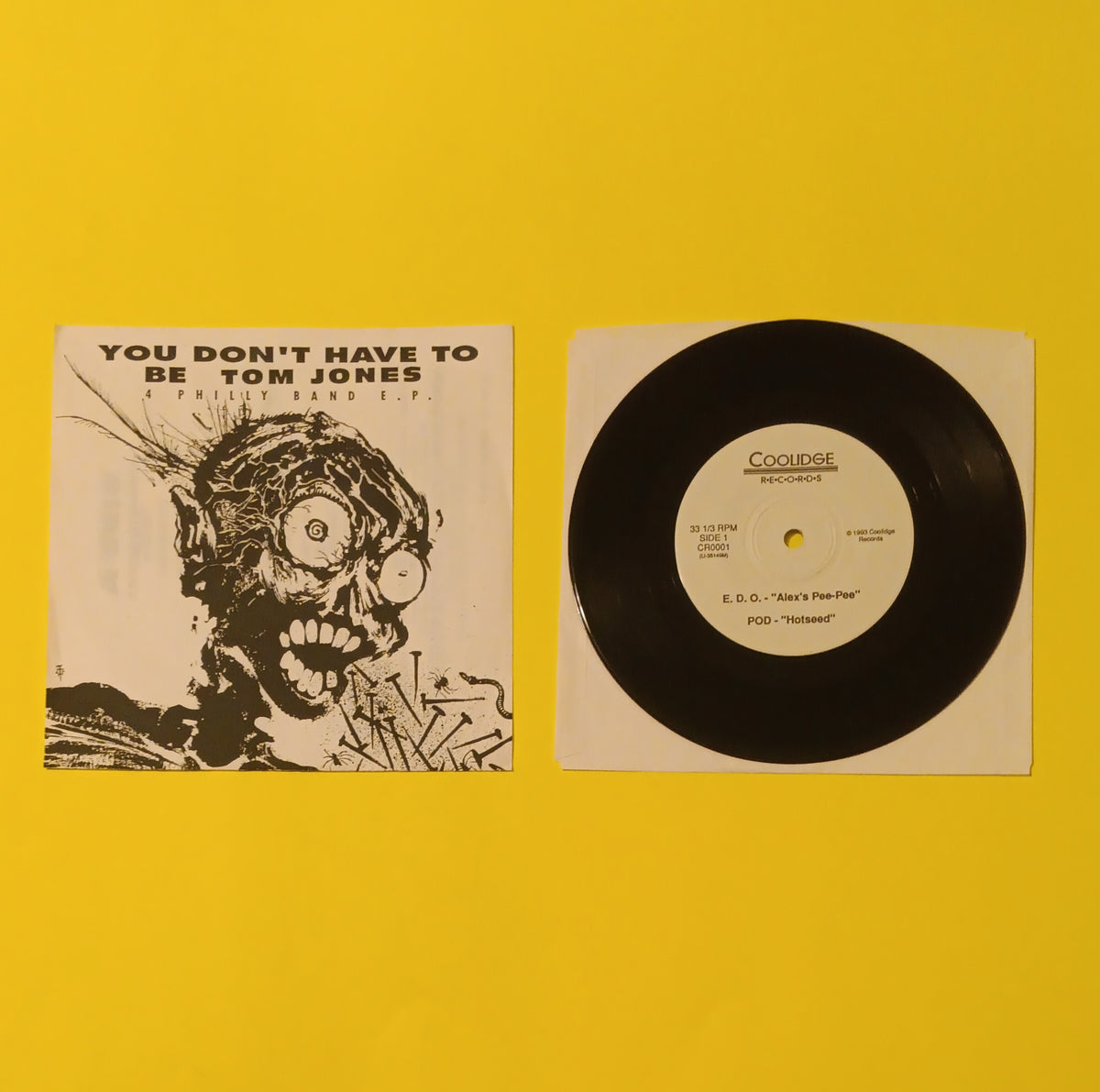Various - You Don't Have To Be Tom Jones (4 Philly Band EP 7") - 1993 - CR0001 Used - VG++ - Vinyl