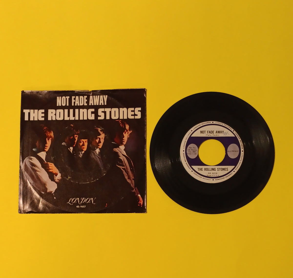 Rolling Stones - Not Fade Away / I Wanna Be Your Man - 1964 - 45-9657 Used - VG+ - 7" Vinyl