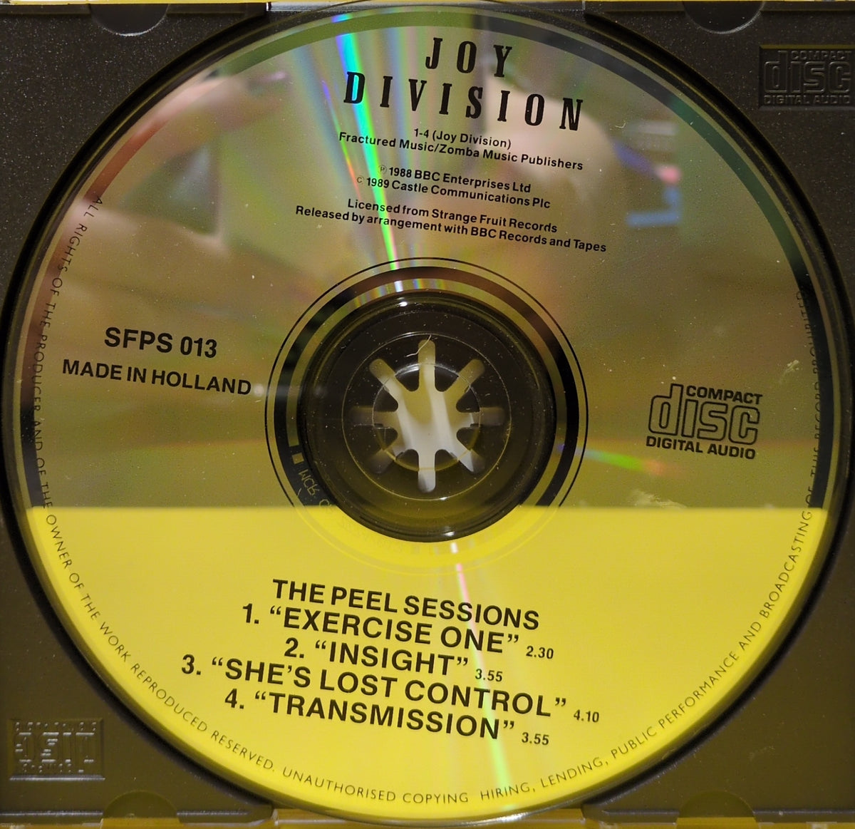 Joy Division - The Peel Sessions - SFPS 013 Used - EX - CDs - Repress