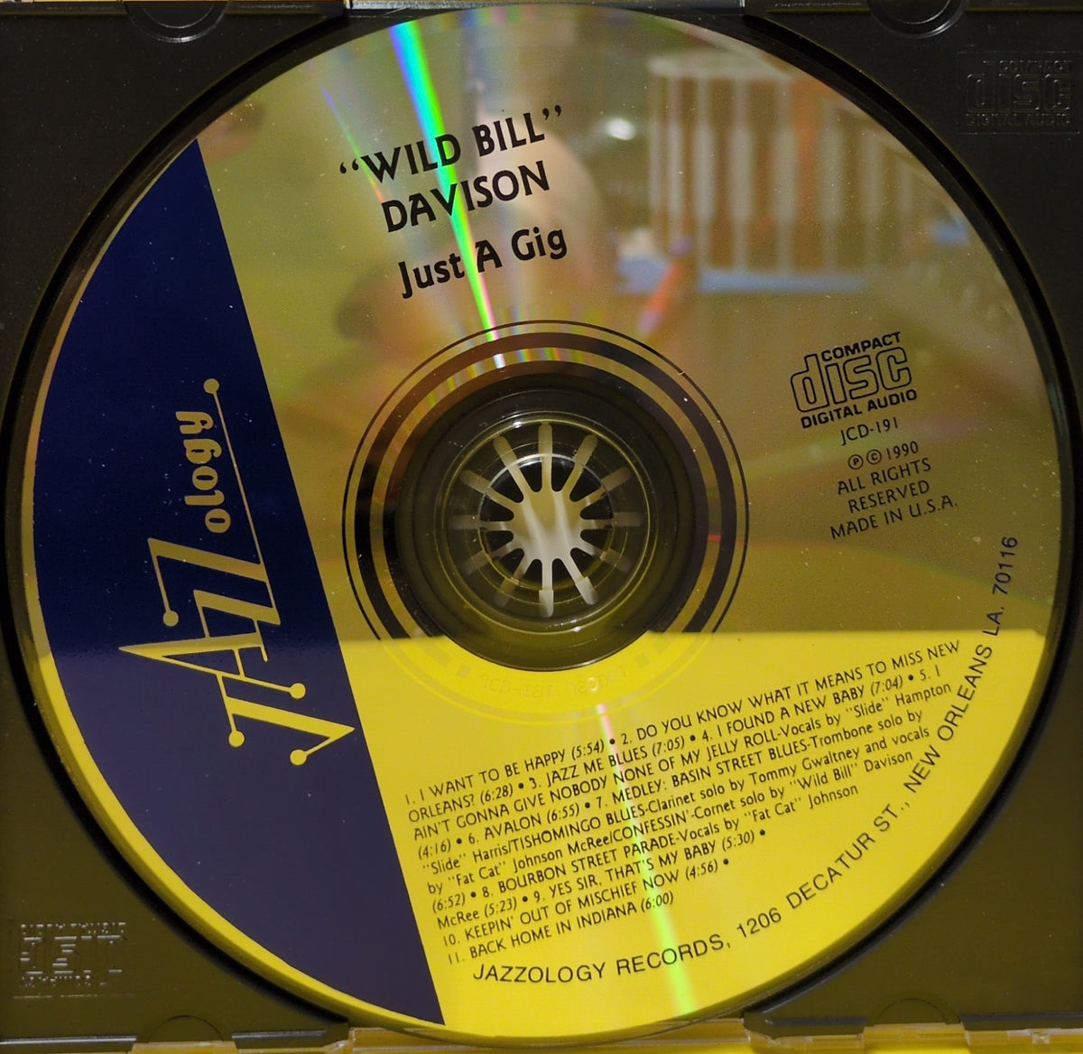 Wild Bill Davison - Just A Gig - 1990 - JCD-191 Used - EX - CDs