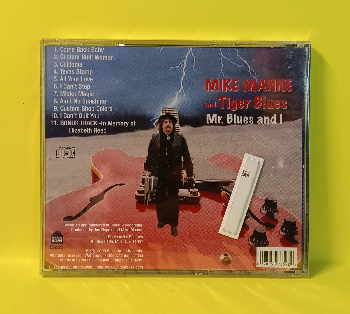 Mike Manne and Tiger Blues - Mr. Blues and I - 2005 - BA2225 New - Sealed - CDs