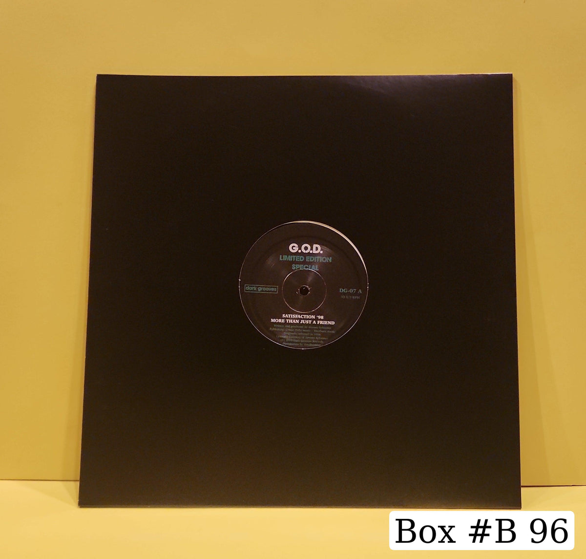 G.O.D. - Limited Edition Special  - 2019 - DG-07 New - EX - Vinyl