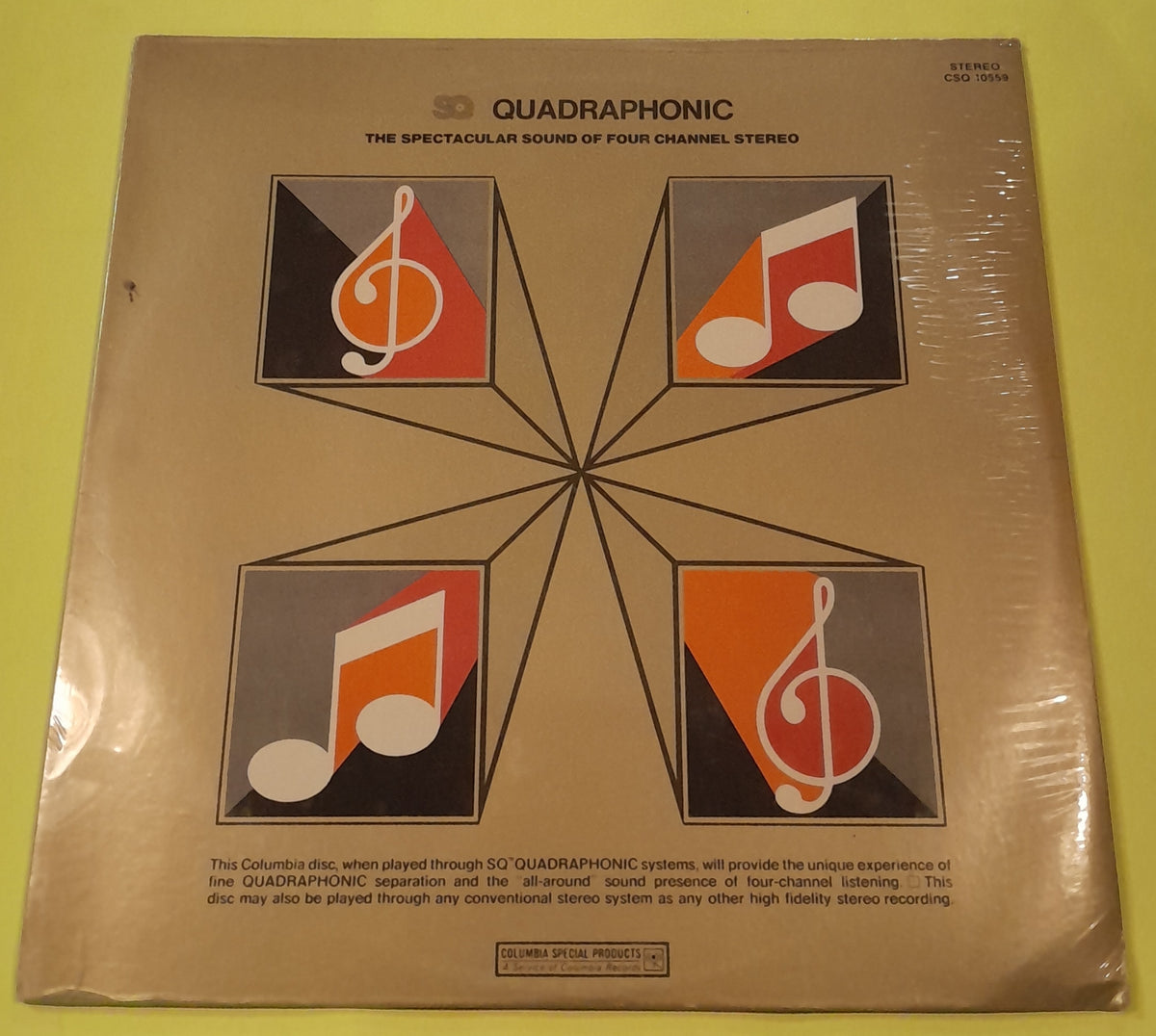 Various - Quadraphonic The Spectacular Sound Of Four Channel Stereo - CSQ 10559 New - Sealed - Vinyl