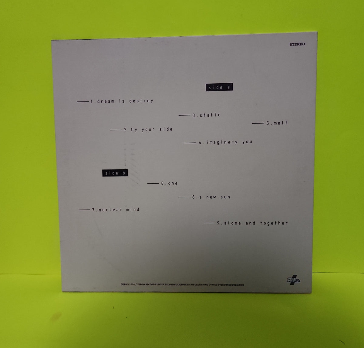 No Clear Mind - Dream is Destiny (Greece White Vinyl) - 2024 - VR042 New - NM - Vinyl