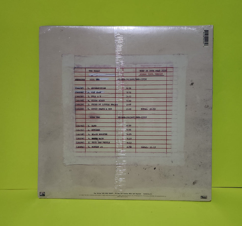 The Kills - Keep On Your Mean Side - 2009 - DNO226 New - Sealed - Vinyl