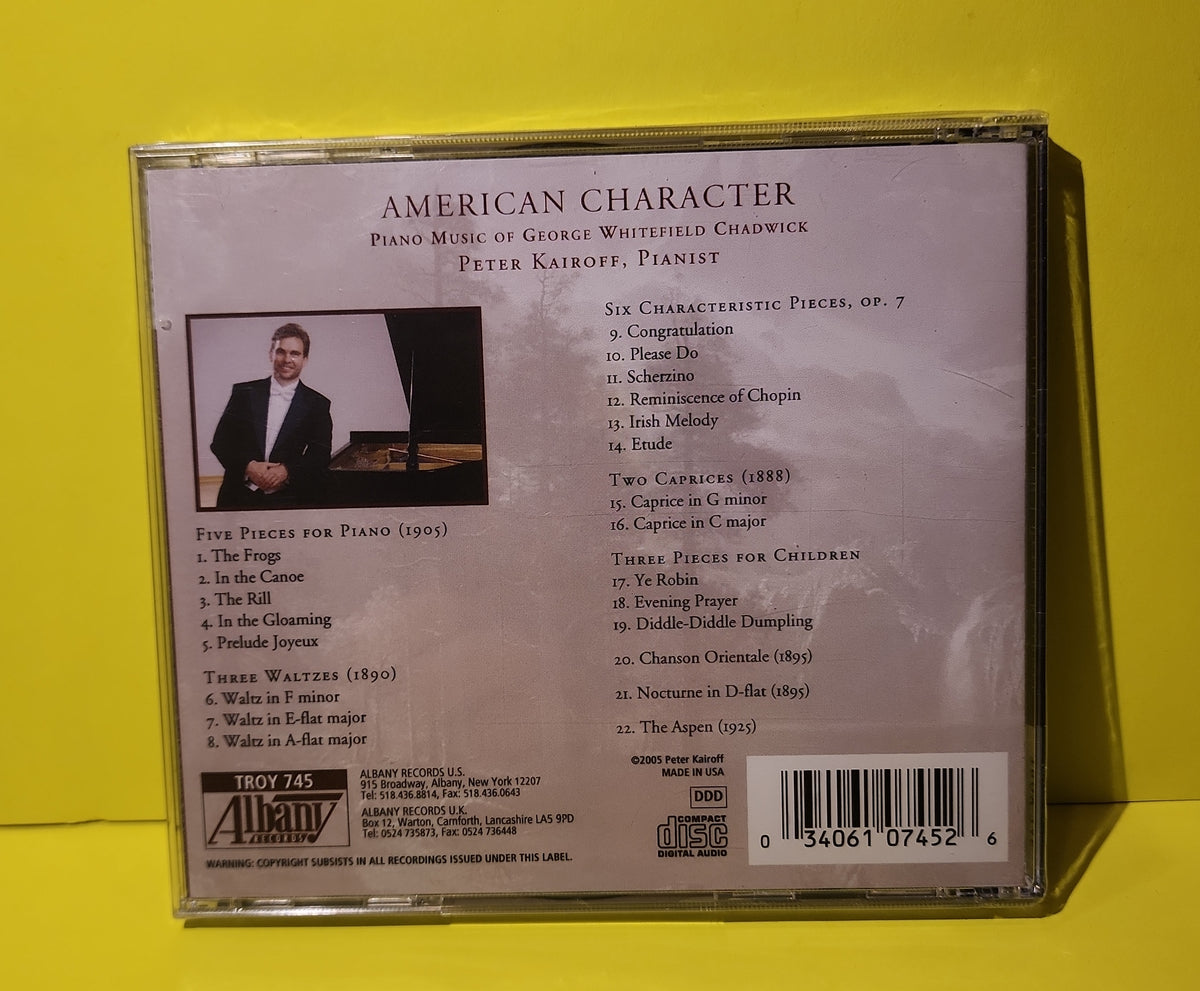 Chadwick / kairoff - American Character: Piano Music  - 2005 - TROY 745 New - Sealed - CDs