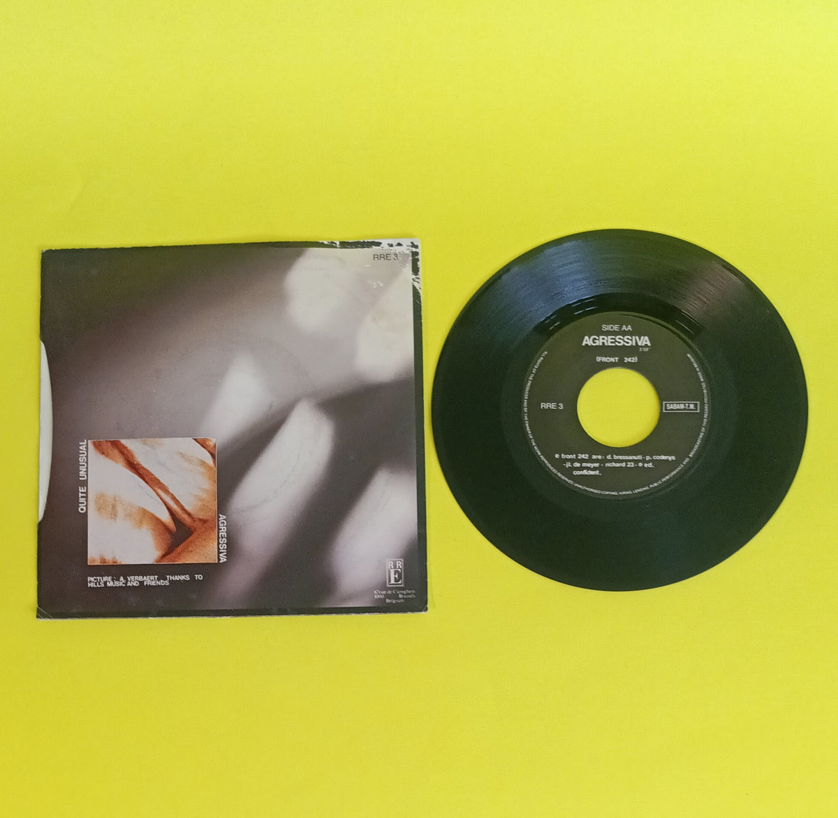 Front 242 - Quite Unusual (Belgium 7") - 1986 - RRE 3 Used - VG++ - Vinyl