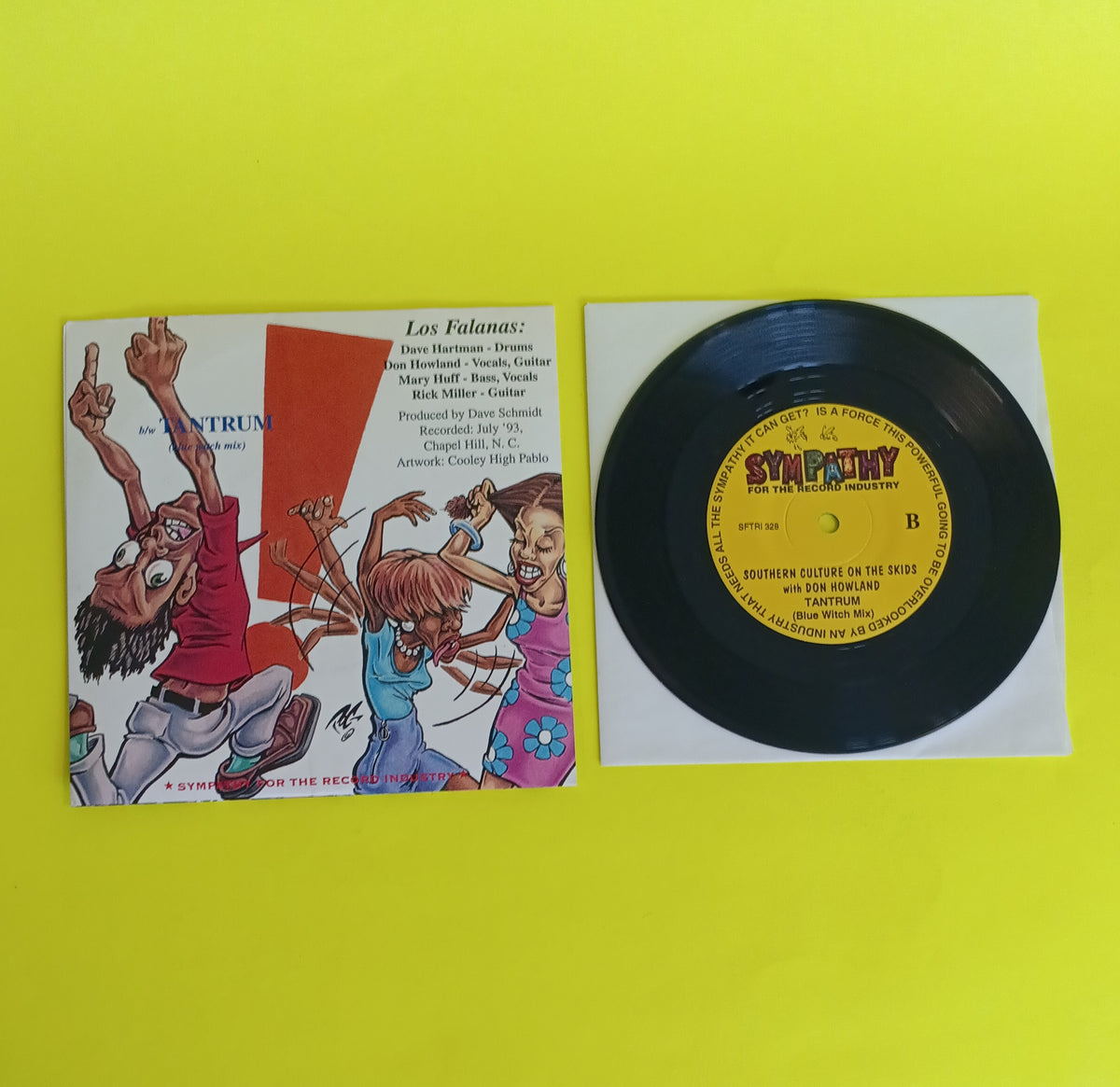 Southern Culture on the Skids w Don Howland - Tantrum 7" - 1993 - SFTRI 328 Used - EX - Vinyl
