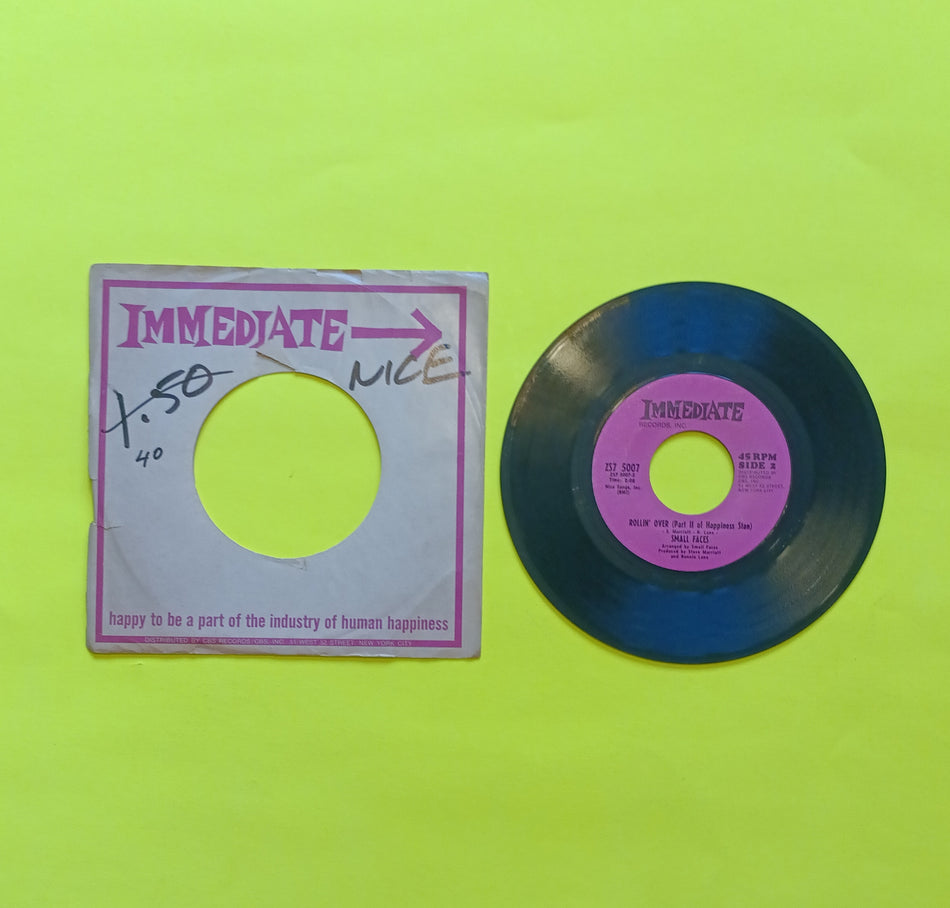 Small Faces - Lazy Sunday / Rollin' Over 7" - 1968 - ZS7 5007 Used - VG++ - Vinyl