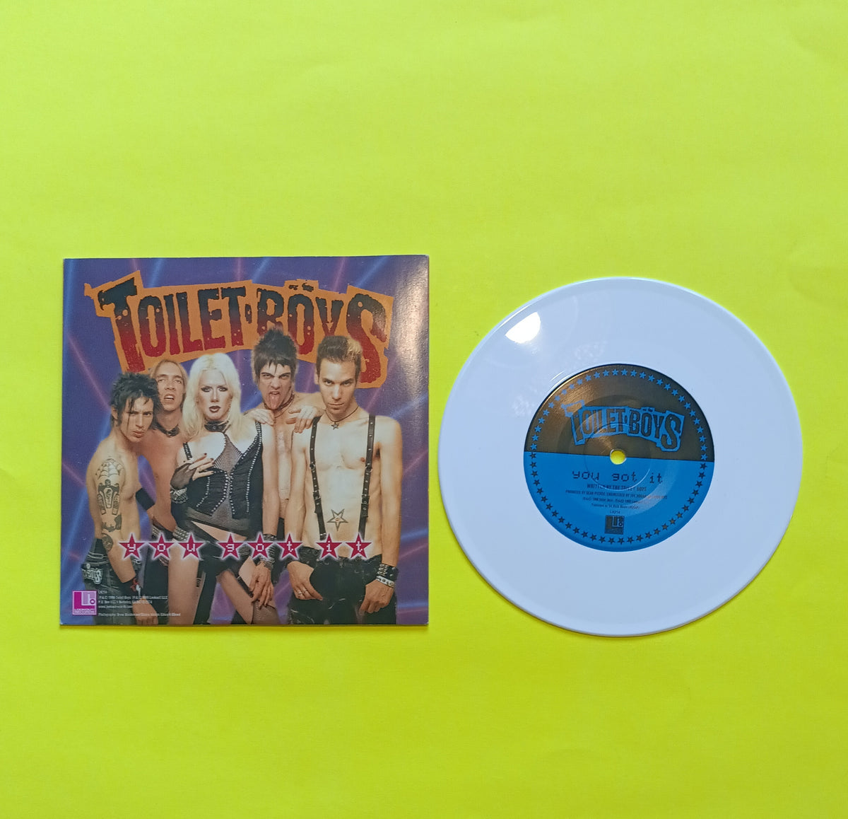The Donnas/ Toilet Boys - Get You Alone / You Got It (White 7") - 1999 - LK214 Used - VG++ - Vinyl