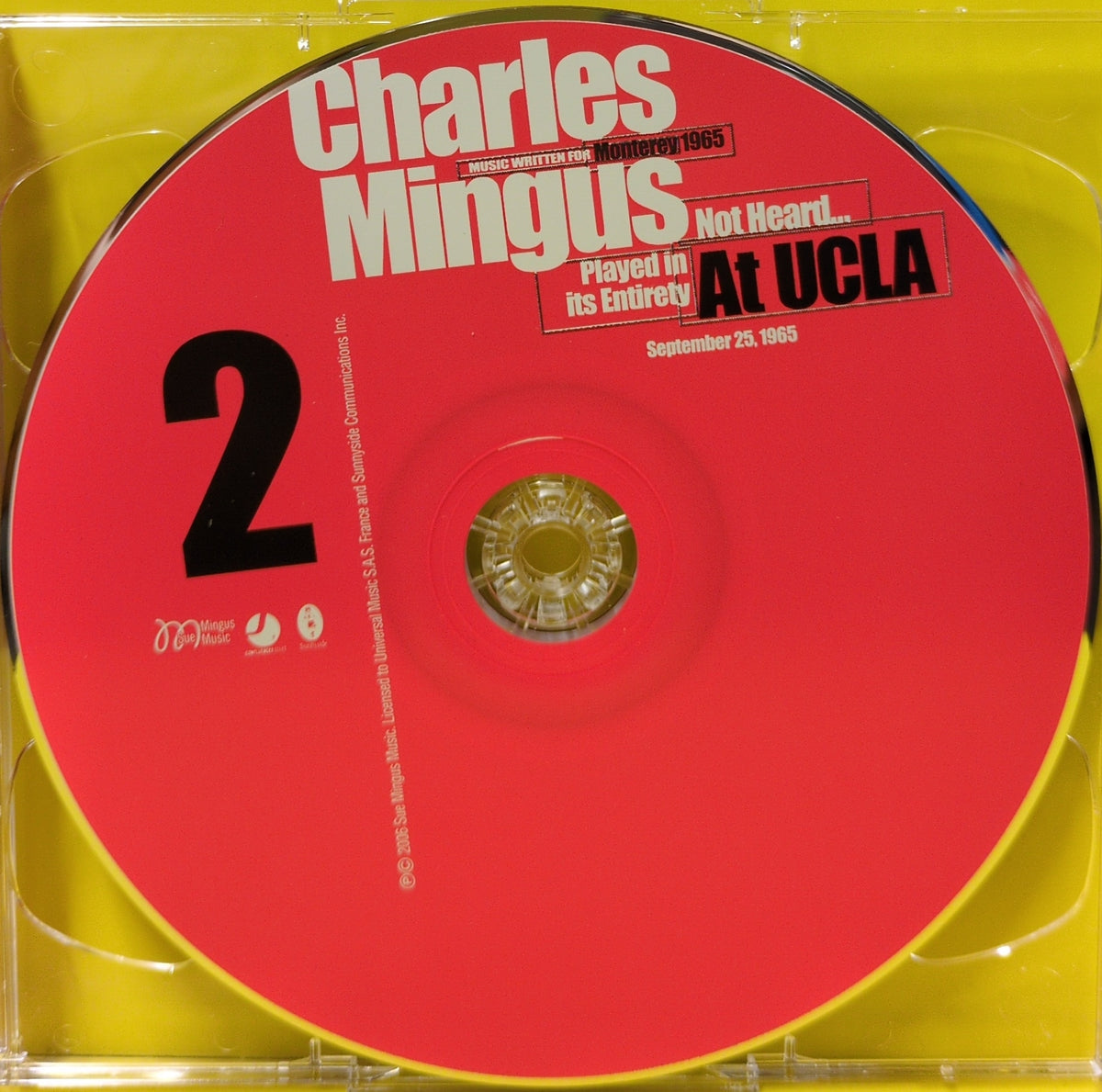 Charles Mingus - Music Written For Monterey 1965, Not Heard… Played In Its Entirety At UCLA, September 25, 1965 - 2006 - SSC 3041 Used - EX - 2xCD