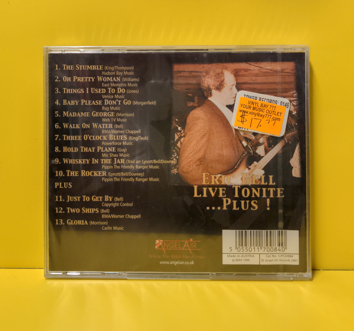 Eric Bell - Live Tonite ... Plus! - 2001 - SJPCD084 New - Sealed - CDs