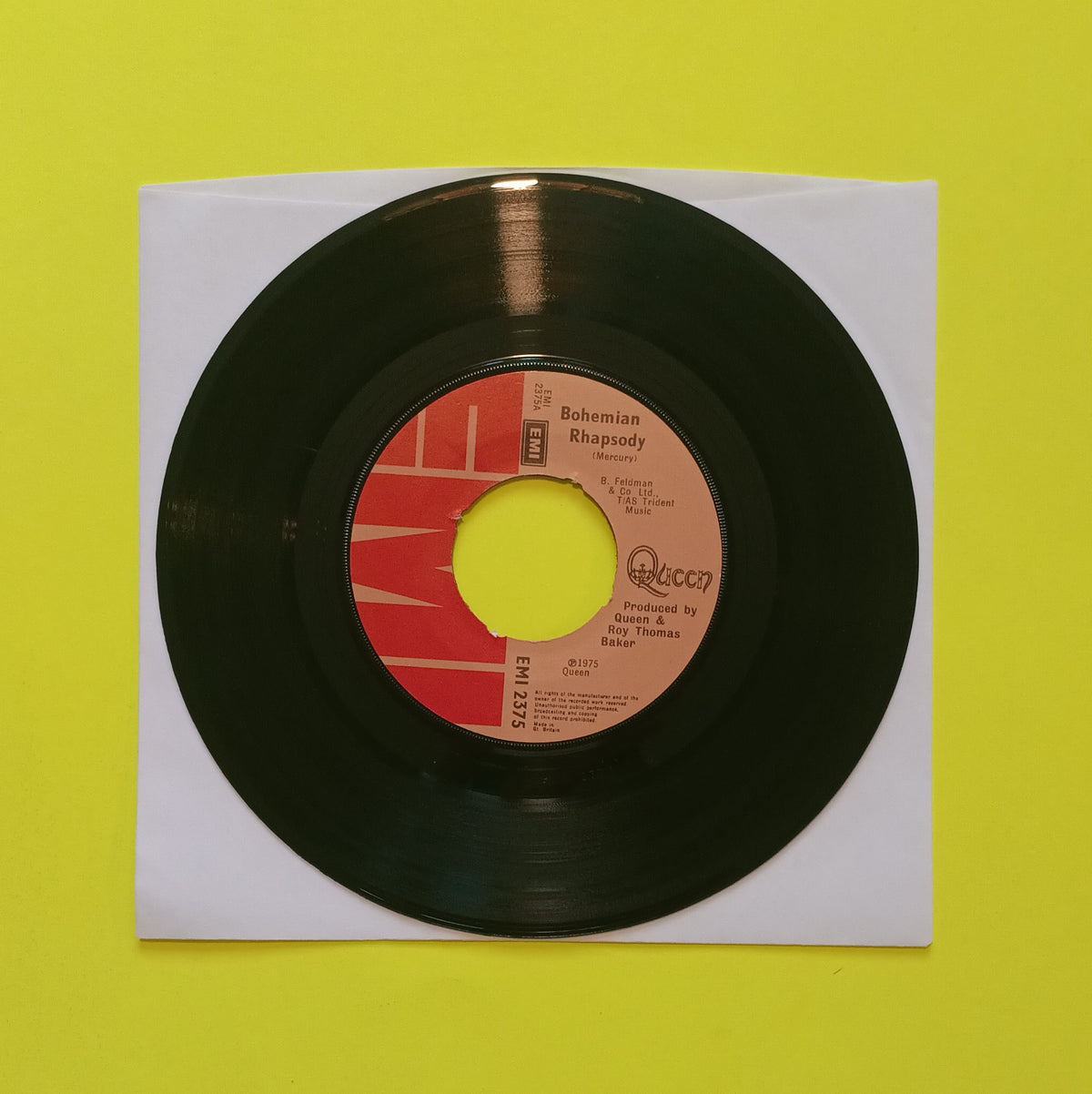 Queen - Bohemian Rhapsody (UK 7") - 1975 - EMI 2375 Used - VG++ - Vinyl