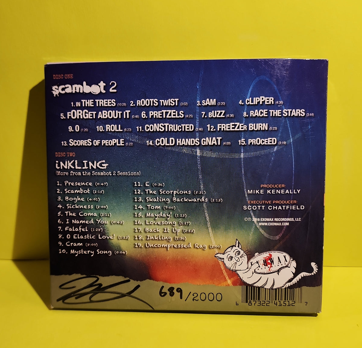 Mike Keneally - Scambot 2  Numbered and Autographed  - 2016 - EX-2015-1 Used - NM - CDs