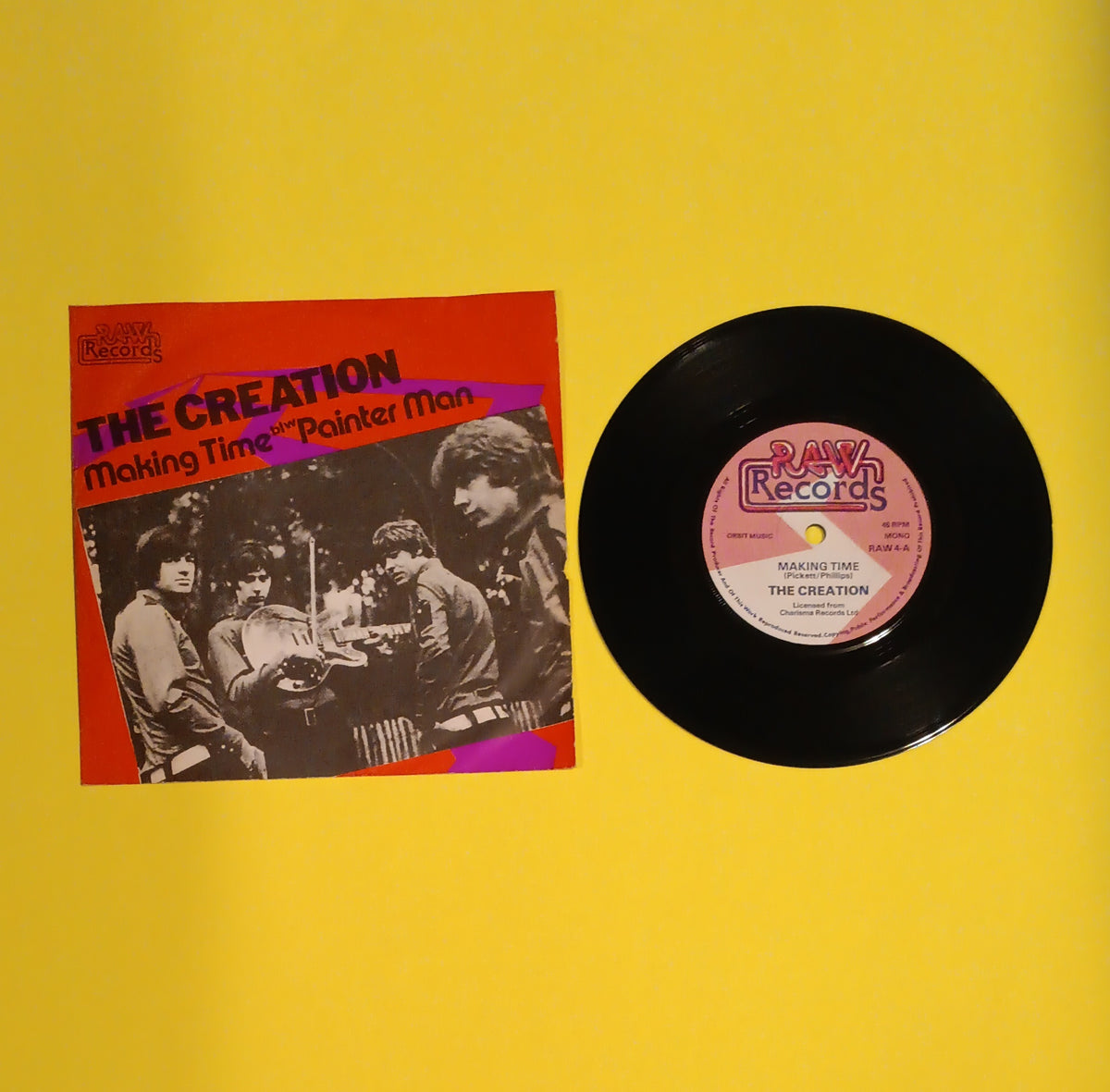 The Creation - Making Time / Painter Man (UK 7") - 1977 - RAW 4 Used - EX - Vinyl