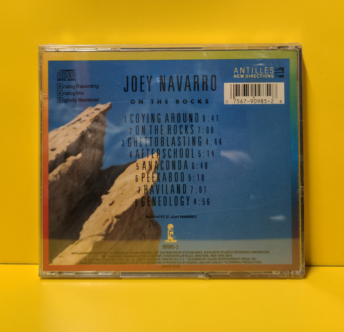 Joey Navarro - On The Rocks - 1988 - 7 90985-1 New - Sealed - CDs