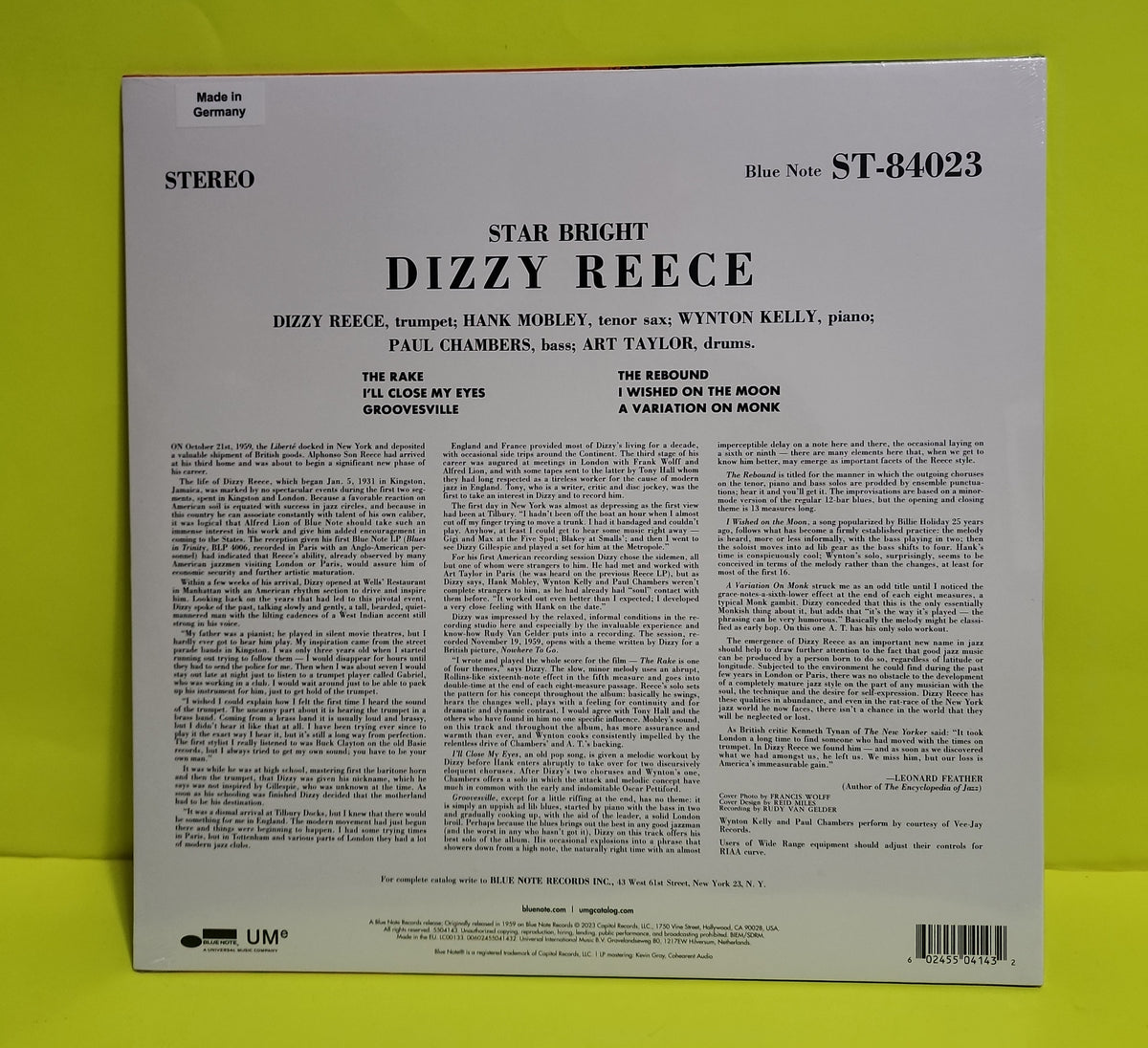 Dizzy Reece - Star Bright - 2023 - 5504143 New - Sealed - Vinyl
