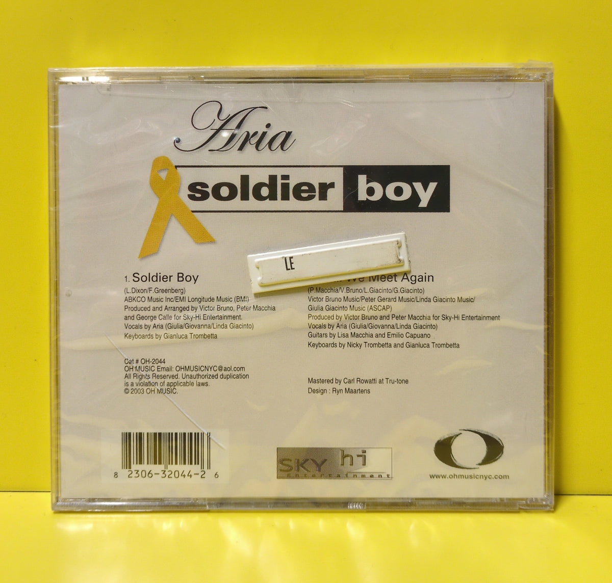 Aria - Soldier Boy - 2003 - OH-2044 New - Sealed - CDs