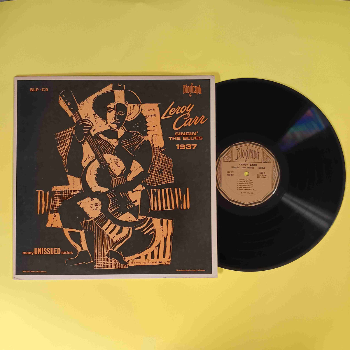 Leroy Carr - Singin' The Blues - 1934 - 1973 - BLP-C-9 Used - EX - Vinyl