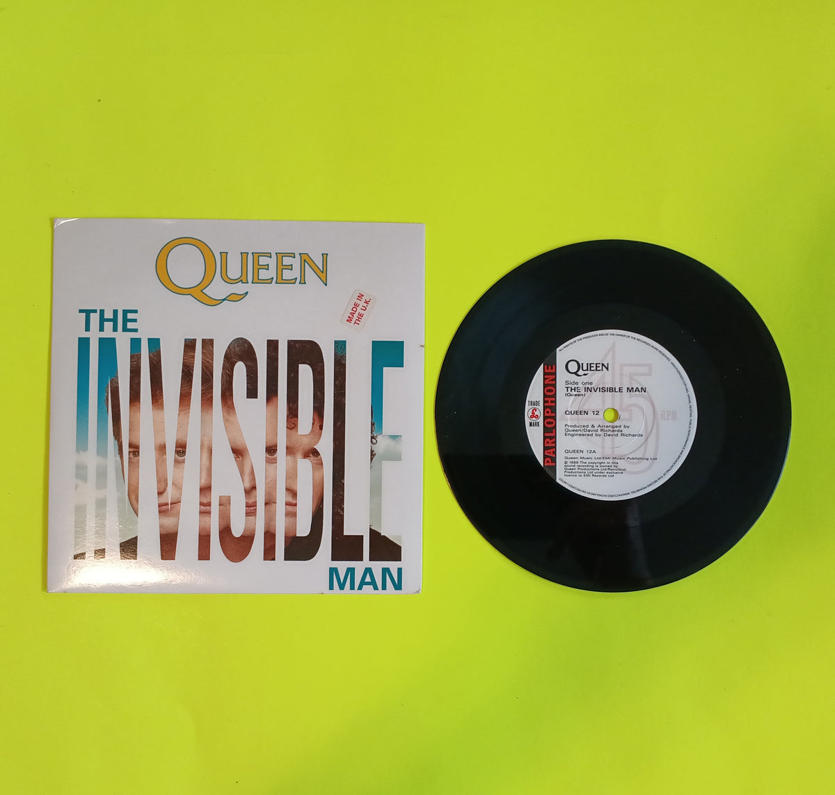 Queen - The Invisible Man / Hijack My Heart - 1989 - QUEEN 12 Used - EX - Vinyl