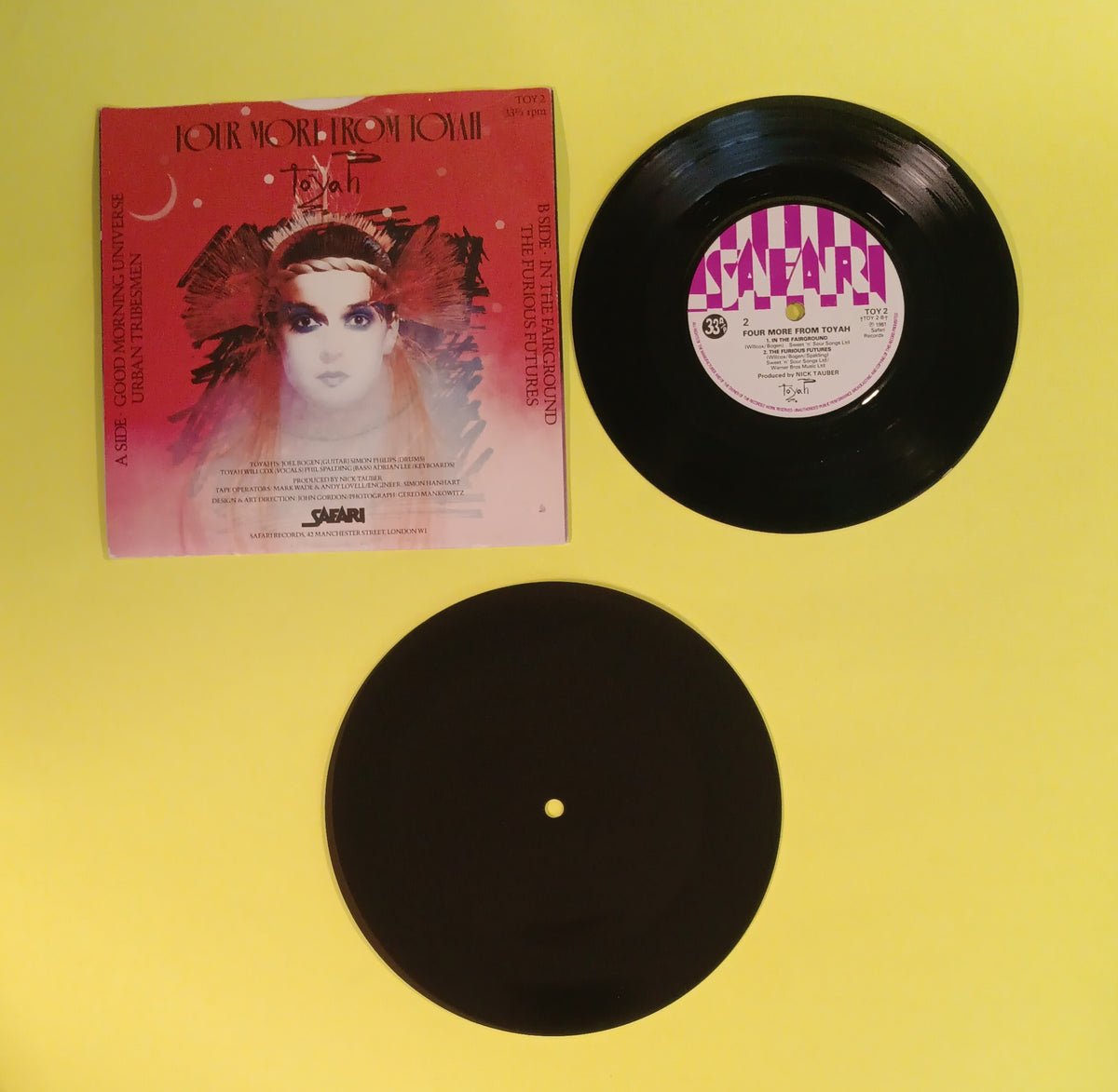 Toyah - Four More From Toyah (UK 7" w. Bonus Flexi Disc) - 1981 - TOY 2 Used - VG++ - Vinyl