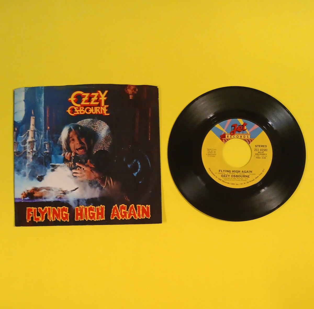 Ozzy Osbourne - Flying High Again 7" - 1981 - ZS5 02582 Used - VG++ - Vinyl