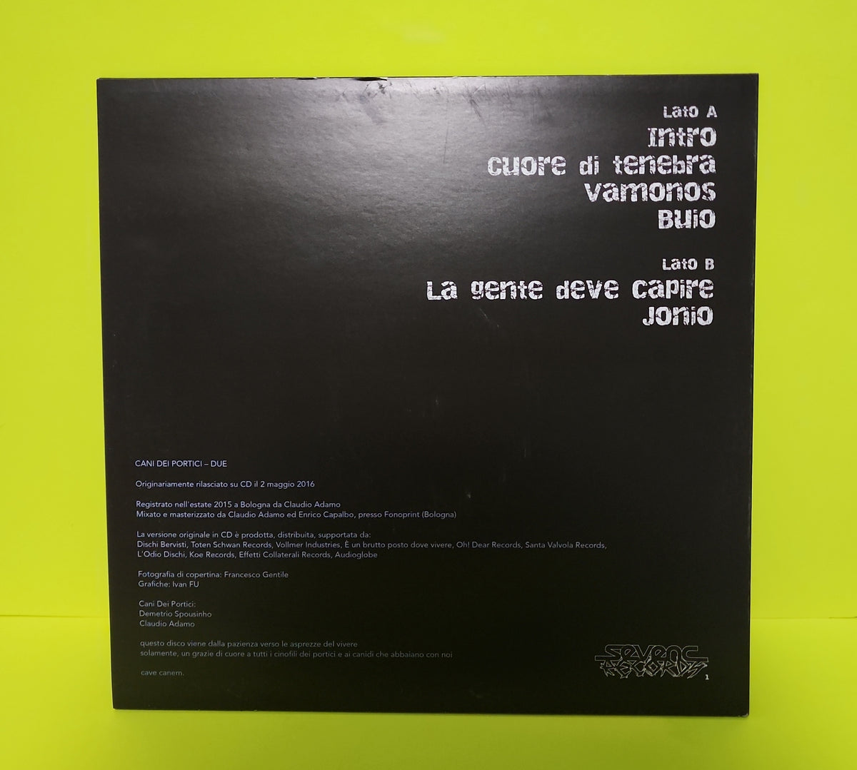 Cani Dei Portici - Due (Italy) - New - EX - Vinyl