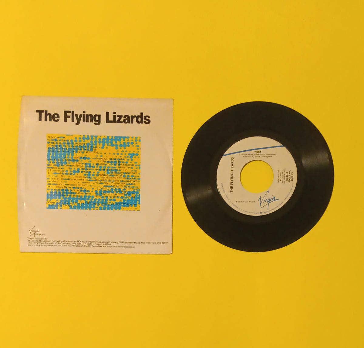 The Flying Lizards - TV / Tube 7" - 1979 - VA 67006 Used - EX - Vinyl