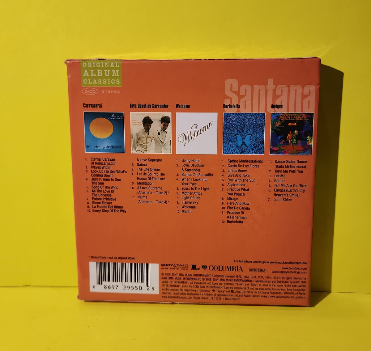 Santana - Original Album Classics - 2008 - 88697295502 Used - EX - CDs