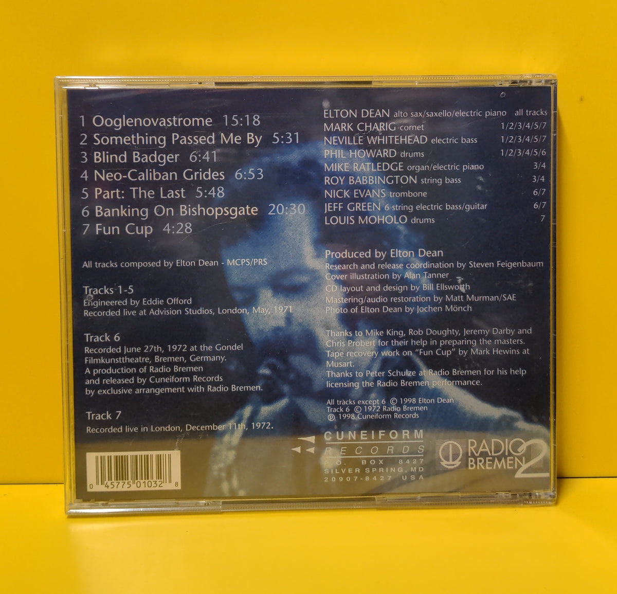Elton Dean - Just Us -  - Rune 103 New - Sealed - CDs - Reissue