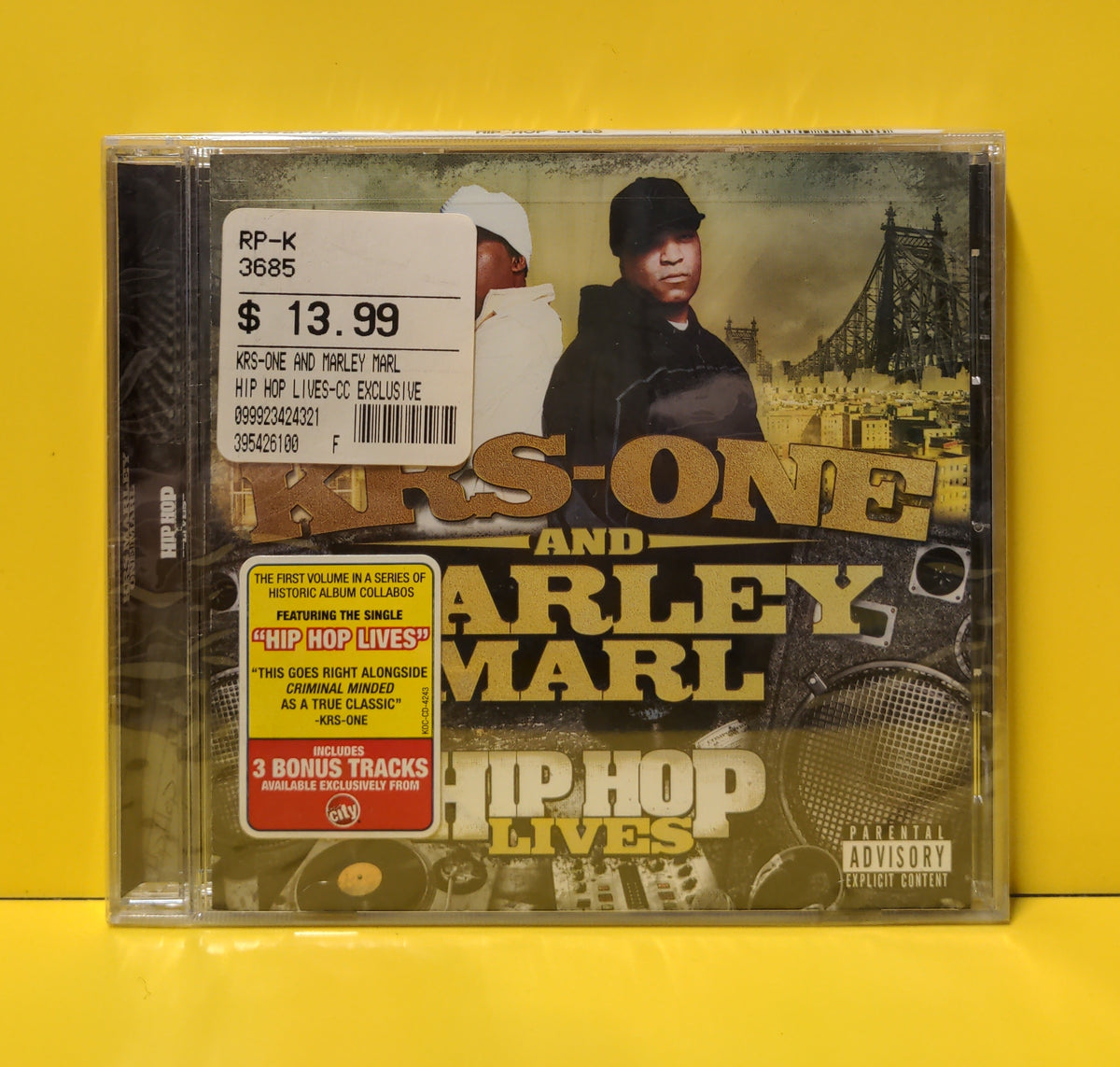 KRS-One & Marley Marl - Hip Hop Lives - 2007 - KOC-CD-4243 New - Sealed - CDs