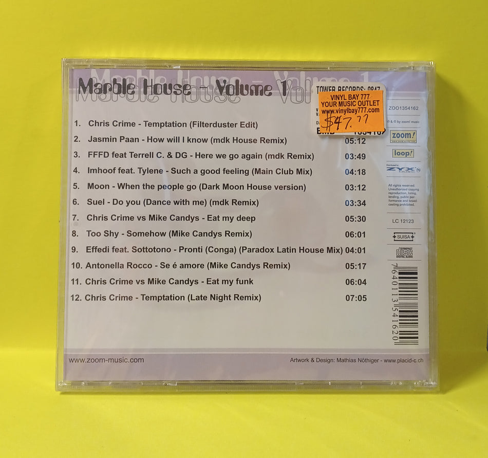 Mike Candys - Marble House Volume 1 - 2005 - ZOO 1354162 New - Sealed - CDs