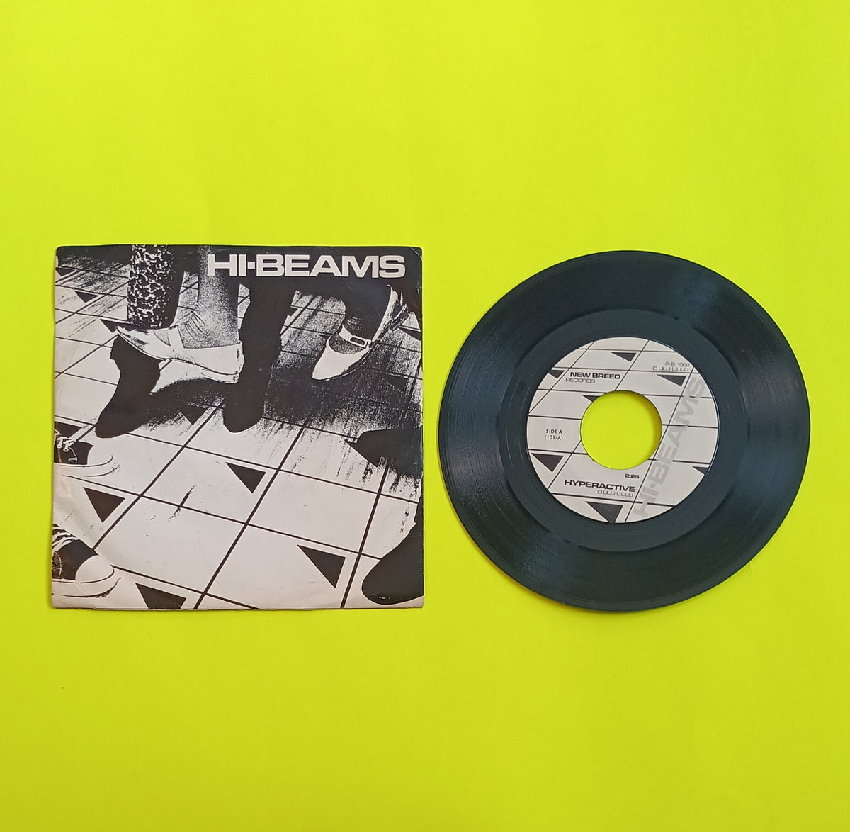 Hi-Beams - Hyperactive / White People - 1981 - 101-1 Used - VG++ - 7" Vinyl
