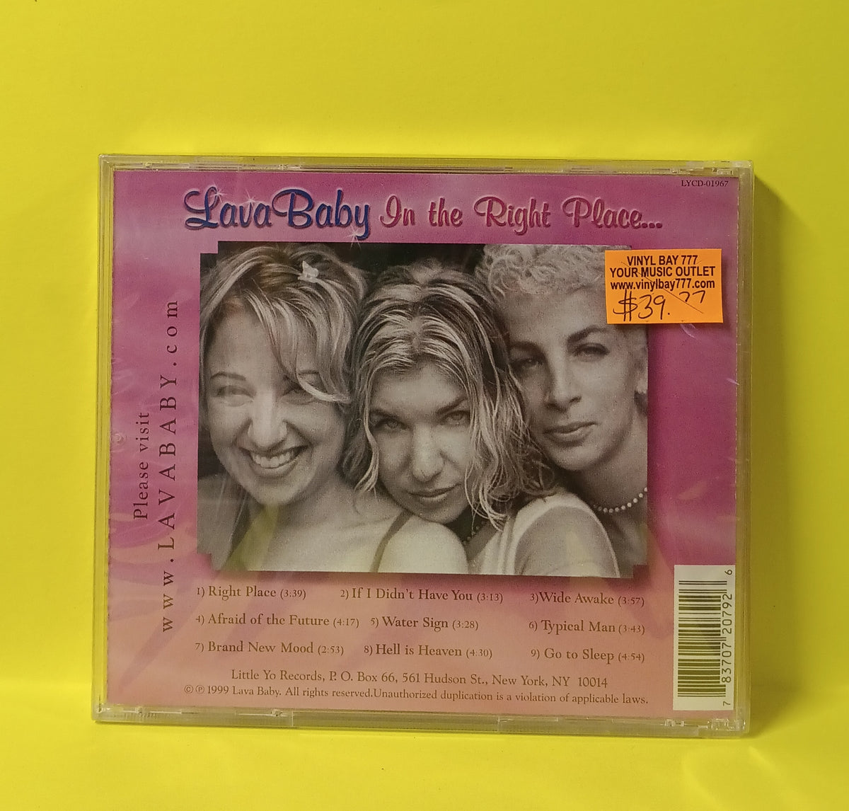 Lava Baby - In The Right Place... - 1999 - LYCD-01967 New - Sealed - CDs