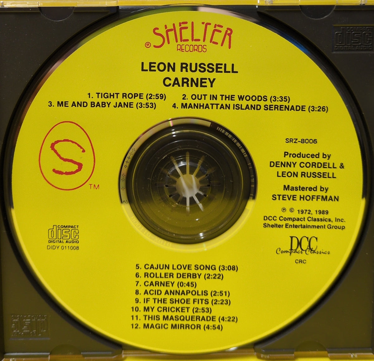 Leon Russell - Carney - 1989 - SRZ-8006 Used - EX - CDs