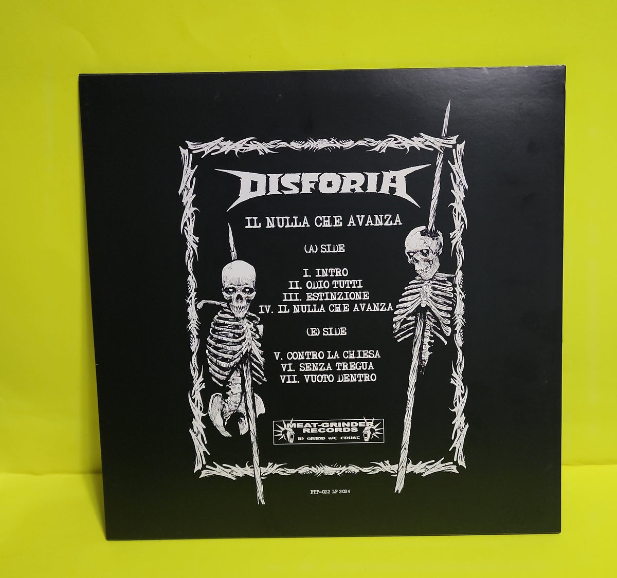 Disforia - IL Nulla Che Avanza - 2024 - FPP-022 New - NM - Vinyl